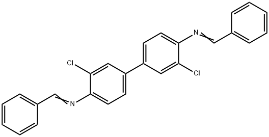 N,N'-BISBENZYLIDENE-3,3'-DICHLOROBENZIDINE Struktur