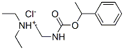 diethyl-[2-(1-phenylethoxycarbonylamino)ethyl]azanium chloride Struktur