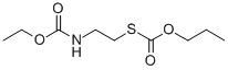 CARBAMIC ACID, N-(2-MERCAPTOETHYL)-, ETHYL ESTER, PROPYLTHIOCARBONATE  (ester) Struktur