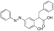 Benzenepropanoic acid, alpha-(2-hydroxy-5-(phenylazo)phenyl)- Struktur