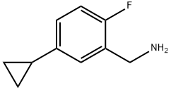 (5-Cyclopropyl-2-fluorophenyl)methanamine Struktur