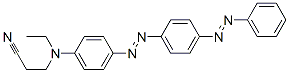 3-[Ethyl[4-[[4-(phenylazo)phenyl]azo]phenyl]amino]propionitrile Struktur