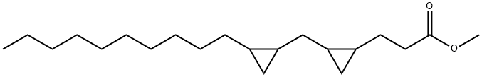 2-[(2-Decylcyclopropyl)methyl]cyclopropanepropionic acid methyl ester Struktur