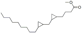 2-[(2-Nonylcyclopropyl)methyl]cyclopropanebutanoic acid methyl ester Struktur