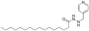 1-isonicotinyl-2-palmitoyl hydrazine Struktur