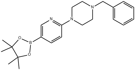 2-(4-Benzylpiperazino)pyridine-5-boronic acid,pinacol ester Struktur