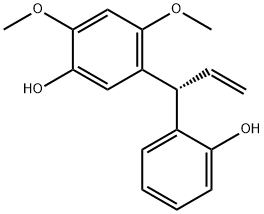 (+)-4',6'-Dimethoxy[(S)-2,3'-allylidenediphenol] Struktur