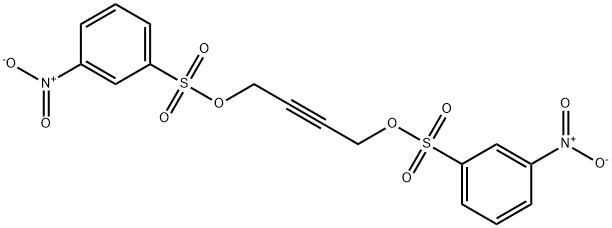 1-nitro-3-[4-(3-nitrophenyl)sulfonyloxybut-2-ynoxysulfonyl]benzene Struktur