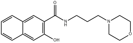 3-HYDROXY-N-[3-(4-MORPHOLINYL)PROPYL]-2-NAPHTHALENECARBOXAMIDE Struktur