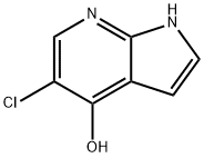 5-CHLORO-1H-PYRROLO[2,3-B]PYRIDIN-4-OL Struktur