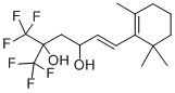 1-Hexene-3,5-diol, 6,6,6-trifluoro-5-trifluoromethyl-1-(2,6,6-trimethy lcyclohex-1-enyl)- Struktur