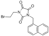 1-(2-Bromoethyl)-3-(1-naphthalenemethyl)parabanic acid Struktur