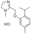 1-Methyl-2-(2-thymoxymethyl)-2-imidazoline hydrochloride Struktur