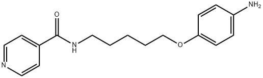 N-[5-(4-aminophenoxy)pentyl]pyridine-4-carboxamide Struktur