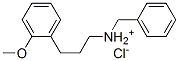 benzyl-[3-(2-methoxyphenyl)propyl]azanium chloride Struktur