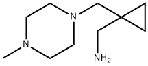 ((1-[(4-METHYL-1-PIPERAZINYL)METHYL]CYCLOPROPYL)METHYL)AMINE Struktur