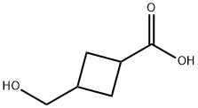 3-(hydroxyMethyl)cyclobutanecarboxylic acid Struktur