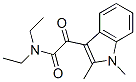 2-(1,2-dimethylindol-3-yl)-N,N-diethyl-2-oxo-acetamide Struktur