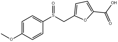 5-{[(4-methoxyphenyl)sulfinyl]methyl}-2-furoic acid Struktur