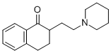 1(2H)-Naphthalenone, 3,4-dihydro-2-(2-(1-piperidinyl)ethyl)- Struktur