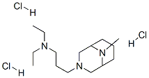 N,N-diethyl-3-(9-methyl-7,9-diazabicyclo[3.3.1]non-7-yl)propan-1-amine trihydrochloride Struktur