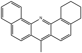 DIBENZ(c,h)ACRIDINE, 1,2,3,4-TETRAHYDRO-7-METHYL- Struktur