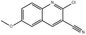 2-CHLORO-6-METHOXYQUINOLINE-3-CARBONITRILE Struktur