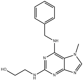 6-BENZYLAMINO-2-(2-HYDROXYETHYLAMINO)-7-METHYLPURINE Struktur