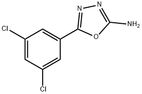 5-(3,5-difluorophenyl)-1,3,4-oxadiazol-2-amine Struktur