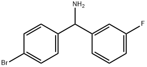 (4-BroMophenyl)(3-fluorophenyl)MethanaMine Struktur