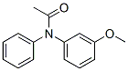 N-(3-methoxyphenyl)-N-phenyl-acetamide Struktur