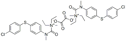 [[4-(4-chlorophenyl)sulfanylphenyl]-methyl-carbamoyl]methyl-diethyl-az anium, 2-hydroxy-2-oxo-acetate Struktur