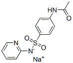 sodium (4-acetamidophenyl)sulfonyl-pyridin-2-yl-azanide Struktur