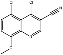 4,5-dichloro-8-methoxyquinoline-3-carbonitrile Struktur