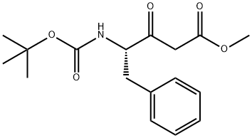 (S)-GAMMA-(BOC-AMINO)-BETA-OXO-BENZENEPENTANOIC ACID METHYL ESTER Struktur