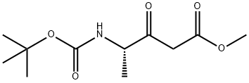 4-(N-Boc-amino)-3-oxo-pentanoic Acid Methyl Ester Struktur