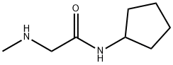 Acetamide, N-cyclopentyl-2-(methylamino)- Struktur