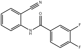 N-(2-cyanophenyl)-3,4-difluorobenzamide Struktur