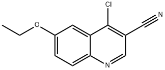 4-chloro-6-ethoxyquinoline-3-carbonitrile Struktur