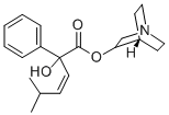 MANDELIC ACID, alpha-(3-METHYL-1-BUTENYL)-, 3-QUINUCLIDINYL ESTER, (Z) - Struktur