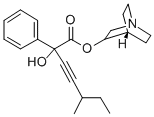 3-Quinuclidyl phenyl(3-methyl-1-pentynyl)glycolate A Struktur