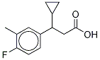 β-Cyclopropyl-4-fluoro-3-Methylbenzenepropanoic acid Struktur