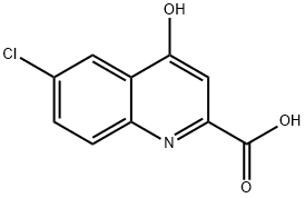 6-Chloro-4-hydroxy-quinoline-2-carboxylic acid Struktur