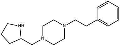 1-(2-Phenylethyl)-4-(2-pyrrolidinylMethyl)piperazine Struktur