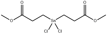 3,3'(DICHLOROSTANNYLENE)BIS(METHYLPROPANOATE) Struktur