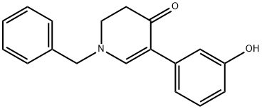 1-BENZYL-5-(3-HYDROXYPHENYL)-2,3-DIHYDRO-4-PYRIDINONE Struktur