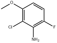 2-CHLORO-6-FLUORO-3-METHOXYANILINE Struktur