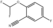 2-(DIFLUOROMETHOXY)-5-FLUOROBENZONITRILE Struktur