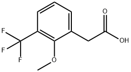 2-METHOXY-3-(TRIFLUOROMETHYL)PHENYLACETIC ACID Struktur