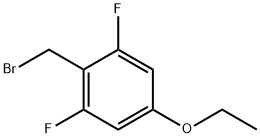 2-(Bromomethyl)-5-ethoxy-1,3-difluorobenzene Struktur